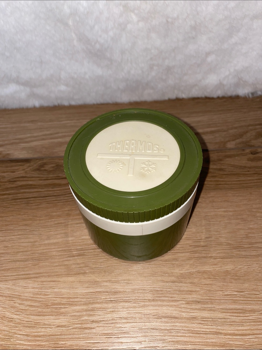 Vintage Thermos Olive Green Insulated Food Jar